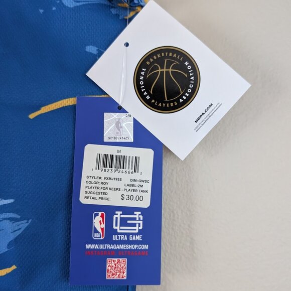 NWT Steph Curry #30 Floral Mesh Player Tank Golden State Warriors NBA Ultra Game - Picture 4 of 6